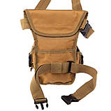 Сумка тактична на стегно та ногу SILVER KNIGHT SWAT TY-5717 (22х16х9 см) 3 л, фото 7