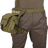 Сумка тактична на стегно та ногу SILVER KNIGHT SWAT TY-5717 (22х16х9 см) 3 л, фото 10