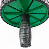 Набір для фітнесу 2в1 килимок-каремат для фітнесу та спорту + колесо-ролик для преса OSPORT Set 12 (n-0043) Зелений, фото 6