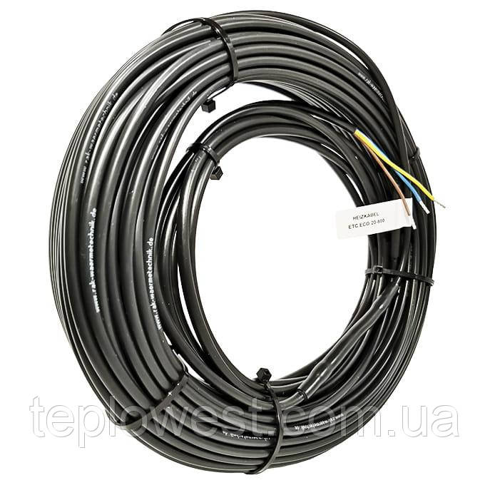 Двожильний кабель для теплої підлоги Extherm ETC ECO 20 (10 метрів - 200 Вт) - фото 3 - id-p1228922119