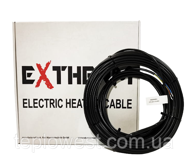 Двожильний кабель для теплої підлоги Extherm ETC ECO 20 (10 метрів - 200 Вт) - фото 1 - id-p1228922119