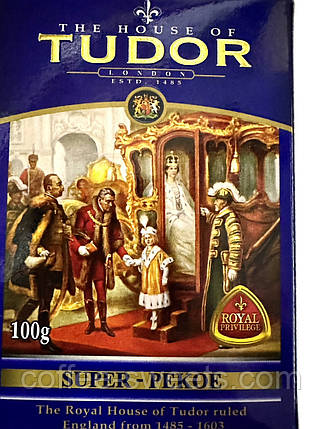 Чай Tudor Super-Pekoe чорний цейлонський Тюдор 100 г, фото 1