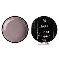 Гель для наращивания Saga Builder gel 15 мл, № 3