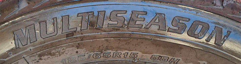 Шини легкові бу Firestone Multi Season 185/65R15 (зима) 2019 рік, фото 3