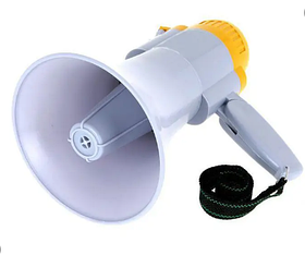 Записує мегафон HW-8C на акумуляторі