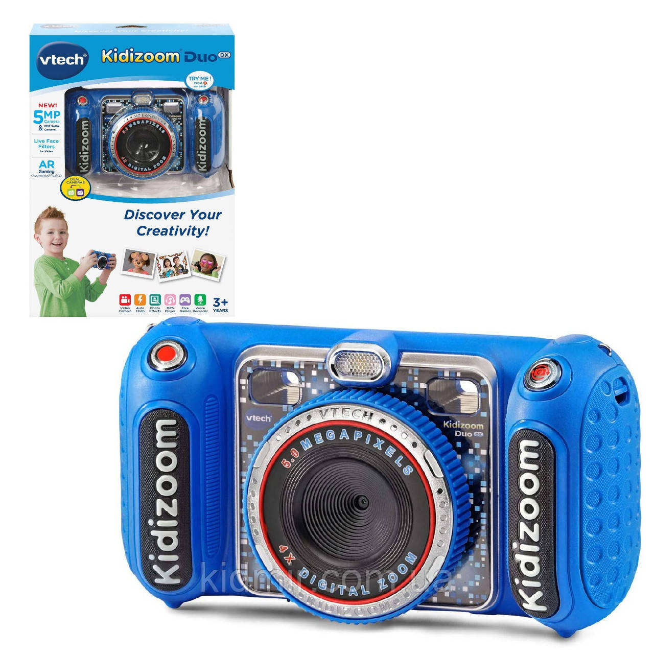 Vtech Kidizoom Camera DUO DX Digital Дитячий фотоапарат із відео записом синій