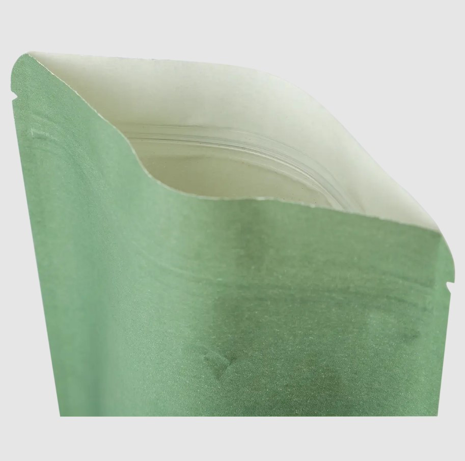 Пакеты дой-пак крафт зеленый zip замок с прозрачным окном 180х280 мм для чая сухофруктов хвоя (От 100шт.) - фото 3 - id-p1945697840