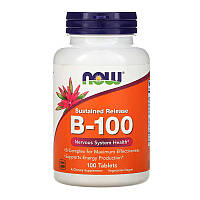 Комплекс витаминов группы B NOW B-100 (100 tabs)