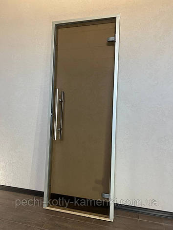 Двері для хамаму Thermory Premium Hamam Bronze 80х200 мм, фото 1
