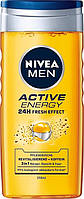 Гель для душа мужской 3в1 Nivea "Active Energy Caffeine" (250мл.)