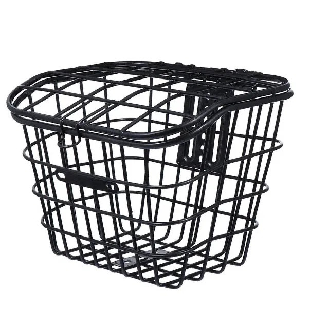 Кошик велосипедний Baisike сталевий з кришкою, чорний (03519), фото 1