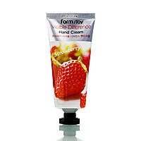 Крем для рук с клубникой FarmStay Visible Difference Hand Cream Strawberry