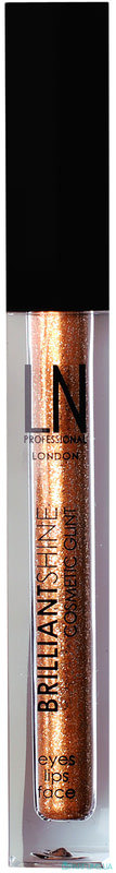 Глітер для макіяжу рідкий LN Professional Brilliant Shine Glint, 01 Бурштиновий