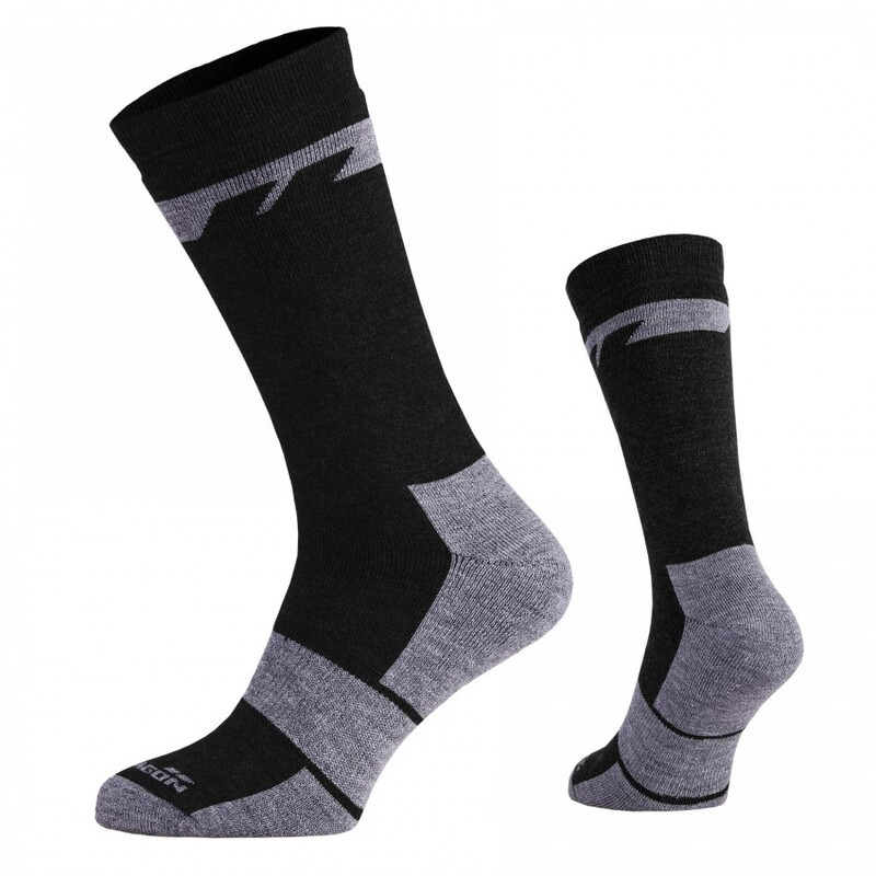 Антибактеріальні зимові шкарпетки Pentagon Alpine Merino Heavy Socks EL14017 Medium, Чорний