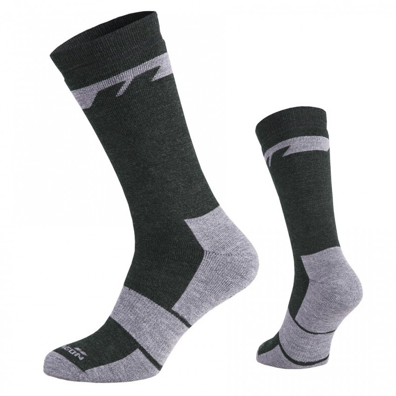 Антибактеріальні зимові шкарпетки Pentagon Alpine Merino Heavy Socks EL14017 Large, Олива (Olive)