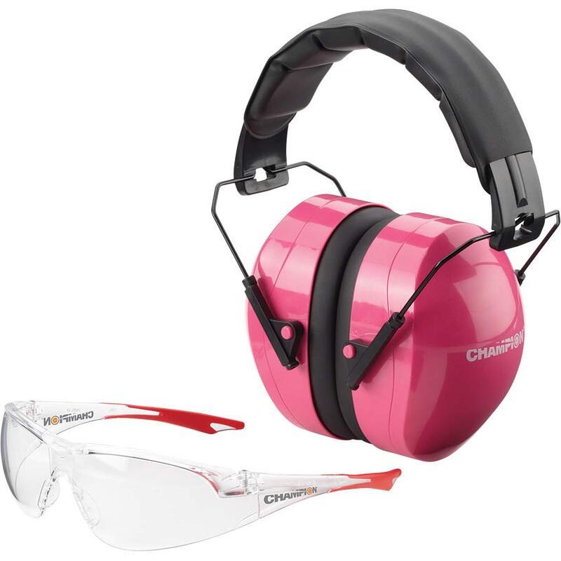 Стрілецькі пасивні навушники та окуляри Champion Eyes and Ears Combo Ear Muffs and Safety Glasses 4062 Чорний