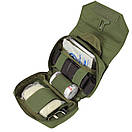 Підсумок відривний медичний аптечка молле Condor First Response Pouch 191028 Coyote Brown, фото 7