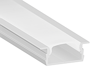 Алюминиевый профиль для LED ленты АЛ-67 2 метра белый врезной LLP