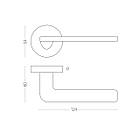 Ручки дверні mvm А-2013 SN/CP - матовий нікель/полірований хром, фото 3