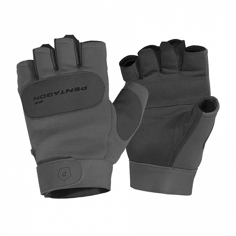 Тактичні рукавички Pentagon Duty Mechanic 1/2 Gloves P20010-SH Small, Wolf-Grey (Сірий), фото 1