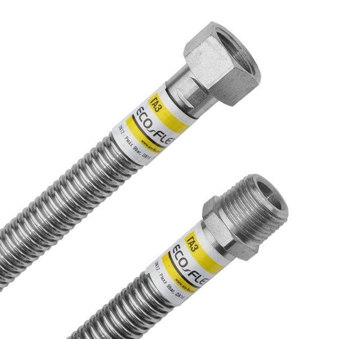 Шланг для газу НЖ 3/4" ВЗ 80см ECO-FLEX