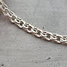 Браслет зі срібла ланцюжок на руку плетіння Бісмарк 20 см, фото 2