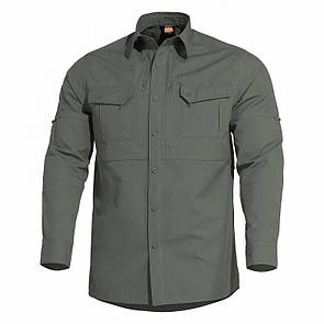 Тактична сорочка Pentagon Plato Shirt K02019 Medium, Camo Green (Сіро-Зелений)