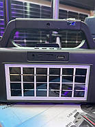 Потужна портативна сонячна станція ліхтар Cclamp CL-820 Powerbank Bluetooth колонка FM, автономне освітлення, фото 3