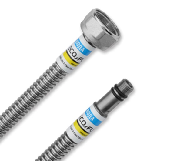 Шланг для смесителя НЖ M10-1/2" 60см ECO-FLEX