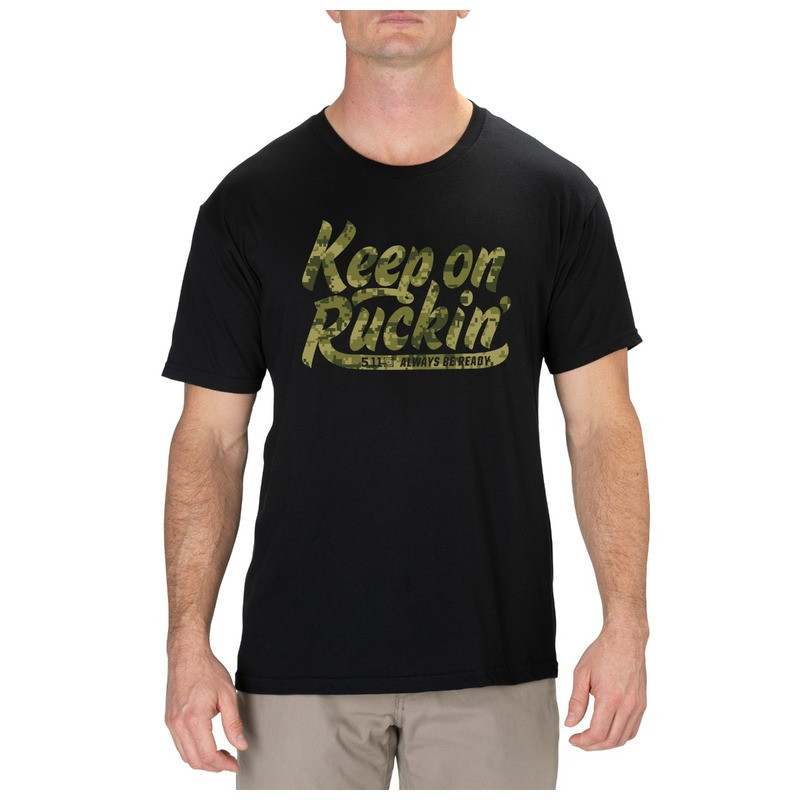Футболка 5.11 KEEP ON RUCKIN TEE 41242ACE Large, Чорний