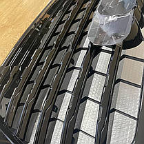 Решітка радіатора AUDI (Ауді) Q7 4M (2015-2020) Quattro. Чорний глянець рамка, сітка та логотип., фото 6