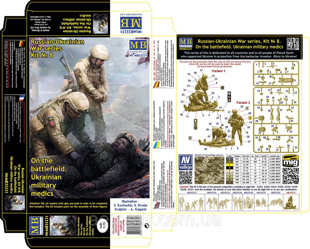 Українські військові медики 1/35 Master BOX 35231