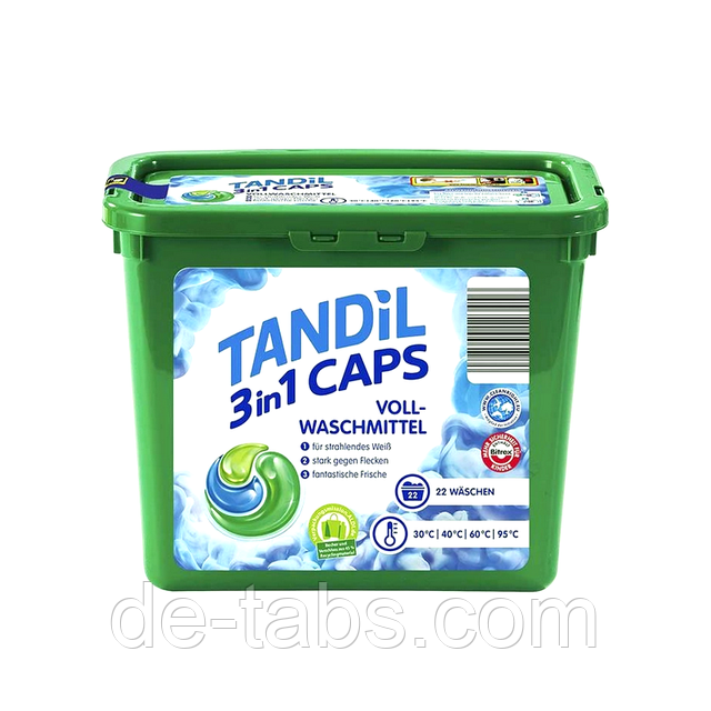 TANDIL Caps Voll Універсал 3-in-1 капсули для прання 22шт