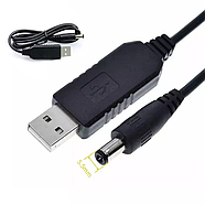 USB кабель шнур перехідник для Wi-Fi роутера 5V на 9V (DC 5,5х2,1мм) від павербанка, фото 5