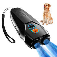 Профессиональный ультразвуковой отпугиватель собак 3в1 с фонариком Ultrasonic PU70 с индикатором зарядки и