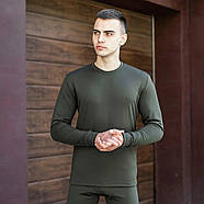 Термокомплект чоловічий: штани та кофта з мікродайвінгу , колір хакі, термобілизна, фото 3