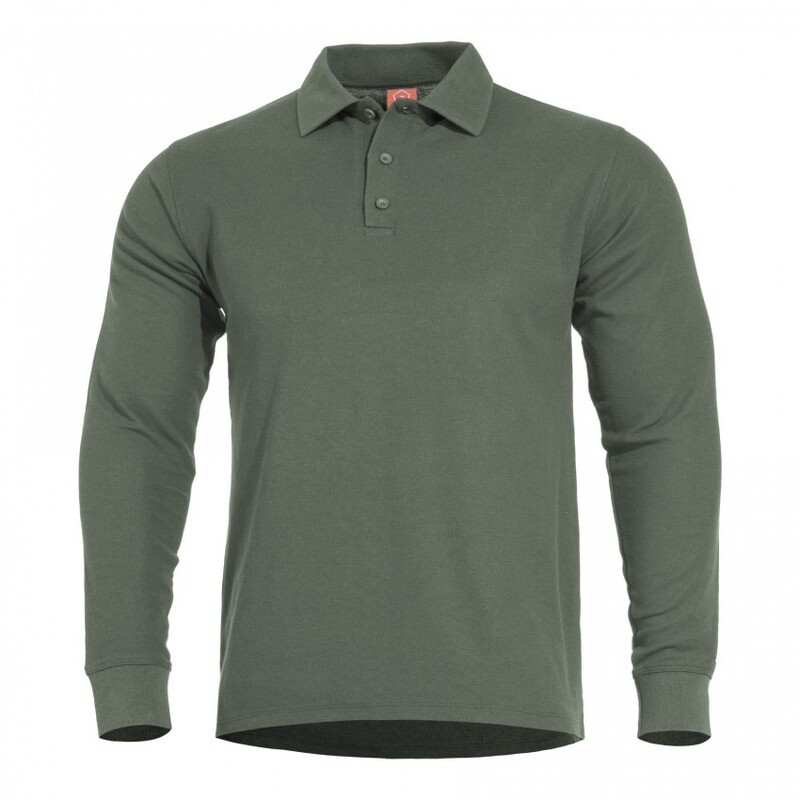 Тактичне поло на довгий рукав Pentagon ANIKETOS LONG POLO K09013 Small, Camo Green (Сіро-Зелений)