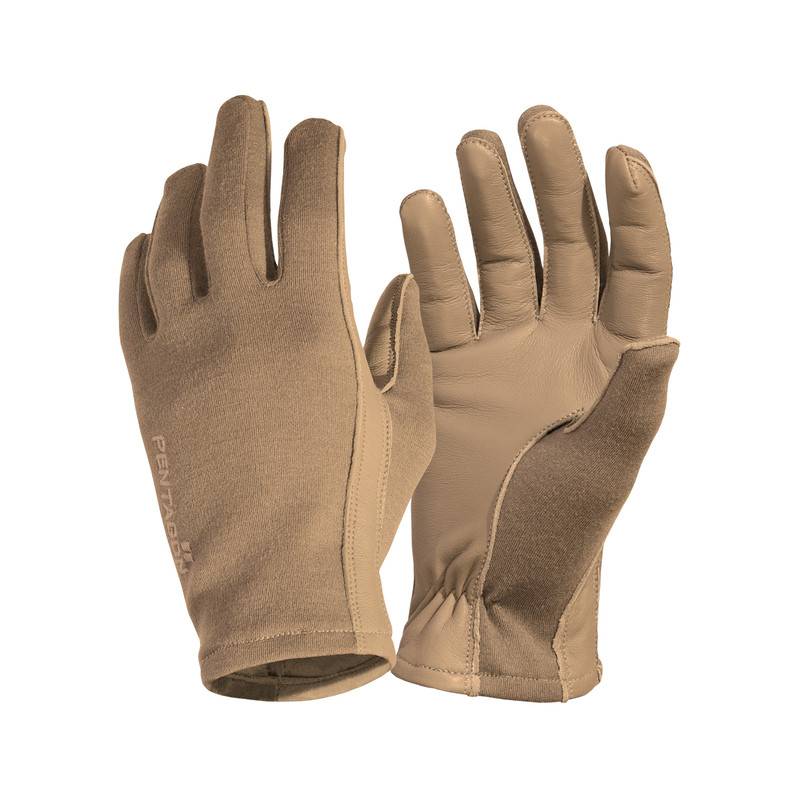 Вогнетривкі номекс тактичні рукавички Pentagon SHORT CUFF PILOT P20001 Small, Койот (Coyote), фото 1
