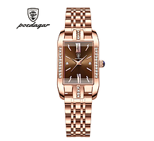 Люксовий жіночий годинник з камінням Poedagar Shine (3Bar)