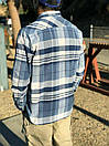 Тактична фланелева сорочка LA Police Gear Vanguard Mid Weight Flannel Medium, Outpost Blue, фото 6