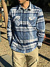 Тактична фланелева сорочка LA Police Gear Vanguard Mid Weight Flannel Medium, Outpost Blue, фото 7