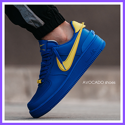 Air force 1 blue yellow sales