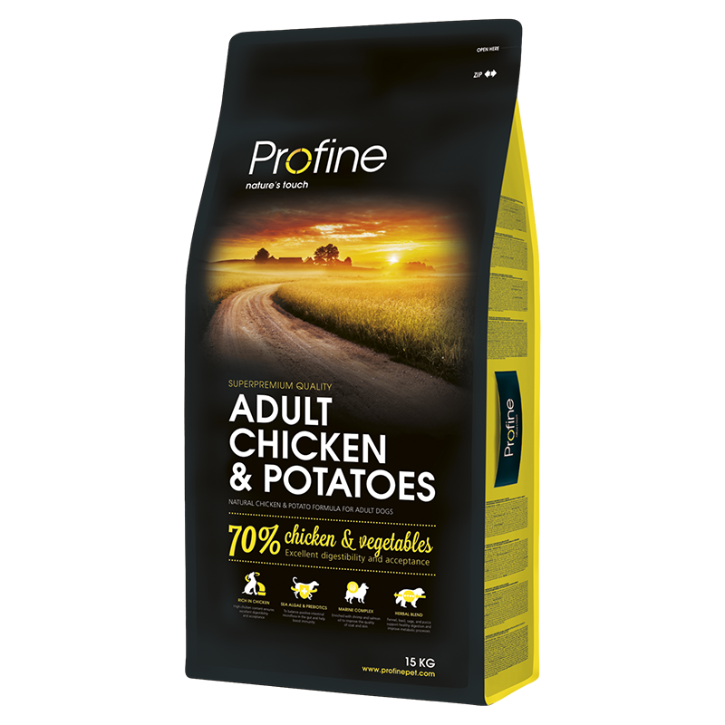 Profine Adult Chicken & Potatoes 15 кг сухий корм для собак Профайн (122679-21) BE