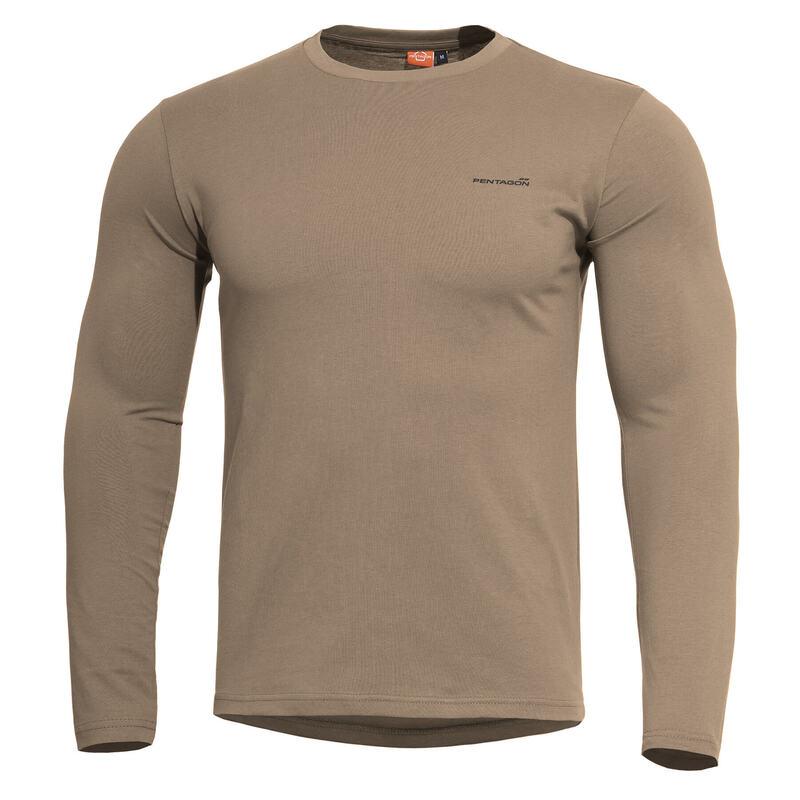 Футболка на довгий рукав Pentagon AGERON 2.0 LONG ARM SHIRT K09029-2.0 Small, Койот (Coyote)