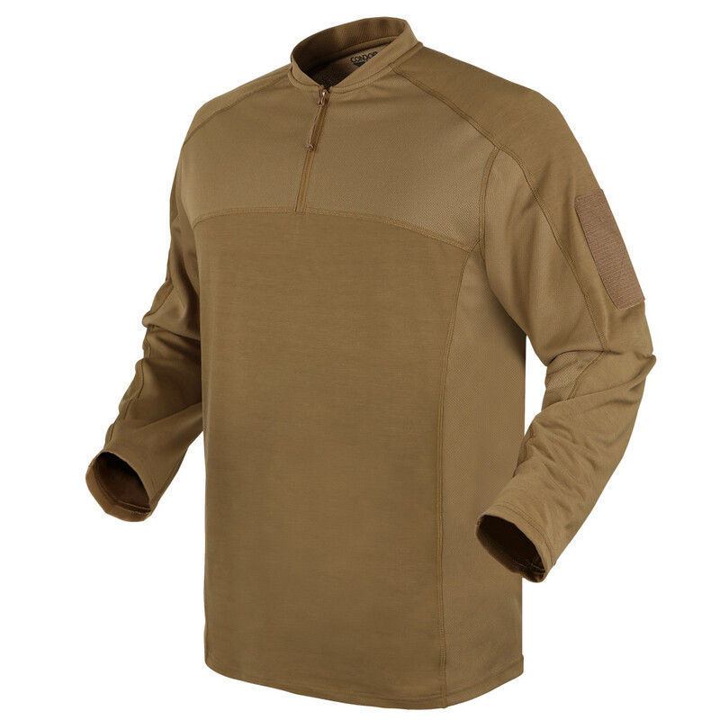Бойова антимікробна сорочка Condor Trident Battle Top Long Sleeve 101206 Small, Тан (Tan)