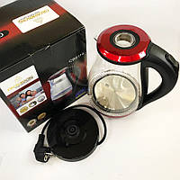 Безшумний чайник Crownberg CB-9114, Чайник дисковий, Електрочайники GU-885 з підсвічуванням