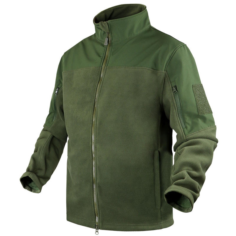 Тактичний флісова куртка Condor BRAVO FLEECE JACKET 101096 Large, Олива (Olive)