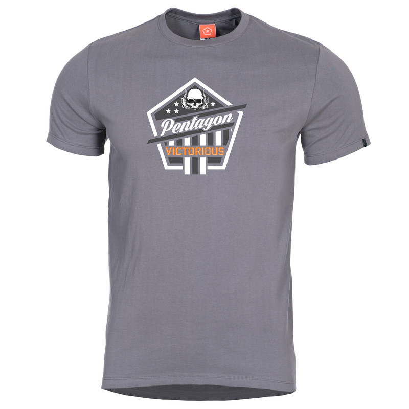 Футболка Pentagon VICTORIOUS K09012-VI Large, Wolf-Grey (Сірий)