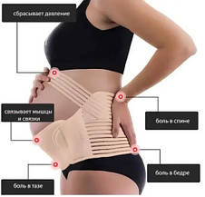 Бандаж для вагітних із гумкою через спину для підтримки До-післяровий еластичний стягувальний корсет, фото 3