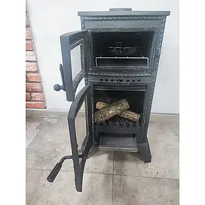 Чавунна піч FLAME STOVE MAJOR LUX з духовкою, фото 4